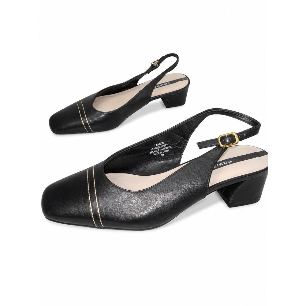 Easy Spirit Black Slingback Low Heel Pumps Women’s Size 9M - Picture 2 of 7